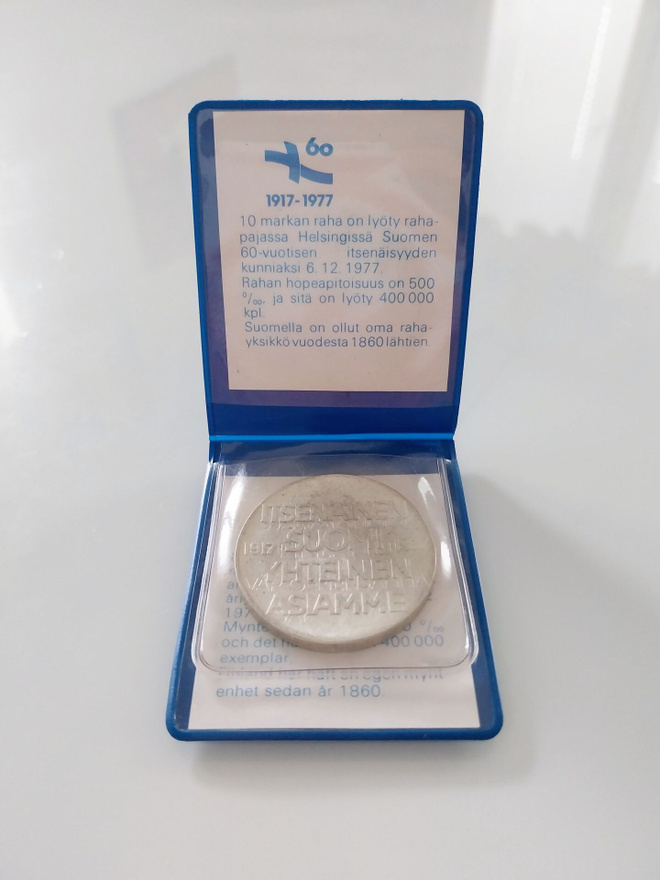10 mk juhlaraha 1977 (Suomi 60 v.)