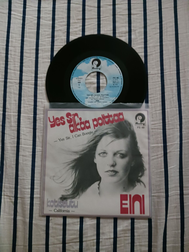 Eini – Yes Sir, Alkaa Polttaa 7" ps orig 1978 Disco mint