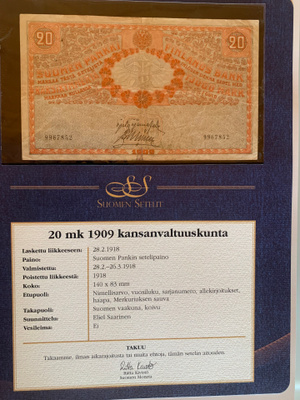 20 markkaa 1909