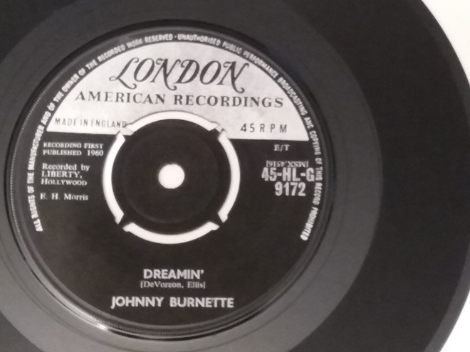 7" JOHNNY BURNETTE - Dreamin - single 1960 rockabilly EX-