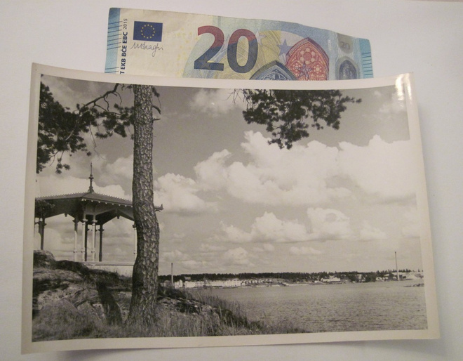 Postikortin Alkup. Valokuva Mikä Paikkakunta? 1950-l