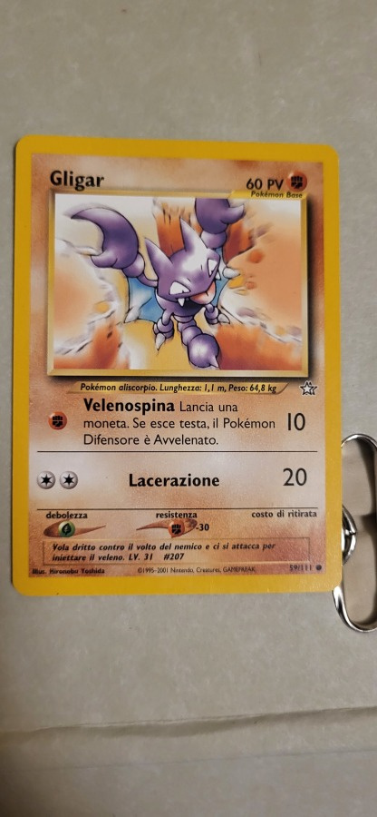 Gligar 59/111 Pokemon Neo Genesis card
