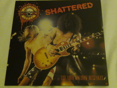 Gun'n Roses Shattered lp punainen vinyyli soittamaton
