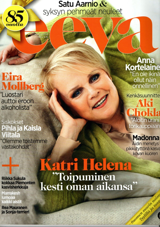 Eeva n:o 10 2019 Katri Helena. Madonna. Anna. Viitalat. Eira