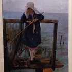 Helene Schjerfbeck: Onkiva tyttö, vo. Solmu Mäkelä 1980 - pikkukuva 1