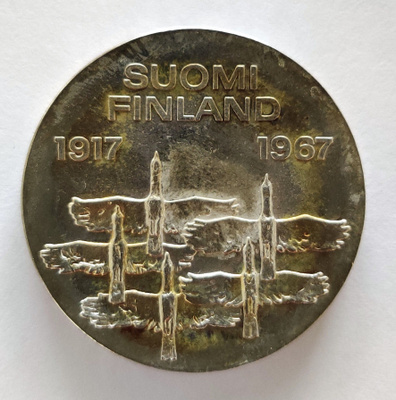 10 markkaa 1967, itsenäisyyden 50v juhlaraha