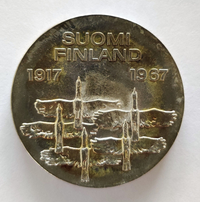10 markkaa 1967, itsenäisyyden 50v juhlaraha