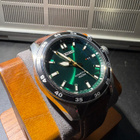 Seiko Kinetic 100M vihreä sunburst miesten kello 5M82-0BE0 - pikkukuva 3