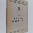 Elias Wessen : Norsk-svensk ordlista - pikkukuva 1