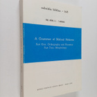 Paul Jouon : A grammar of Biblical Hebrew, Volume 1 - Par... - pikkukuva 1