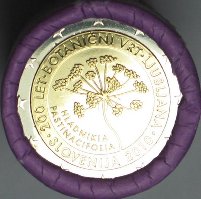 2010 Slovenia 2€ Ljubljanan kasvitieteellinen puutarha UNC