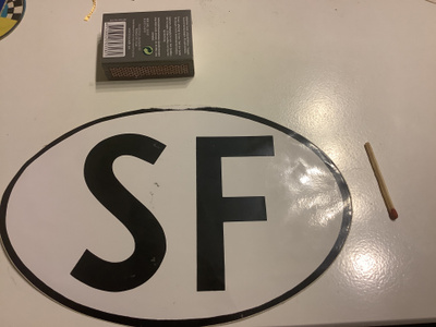Vanha SF tarra