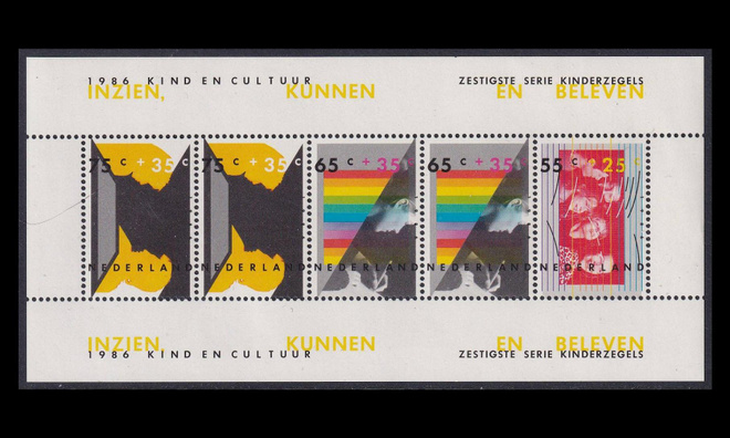 Alankomaat 1307BL29 ** Voor het Kind kulttuuri (1986)