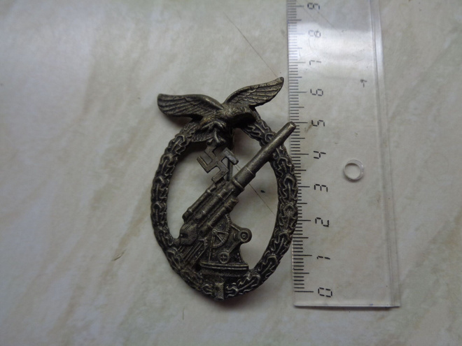Natsi-Saksa WW2 - ilmatorjunnan isokokoinen merkki