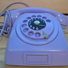 Vaalean violetti lankapuhelin Ericsson - pikkukuva 1