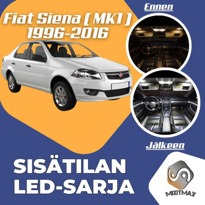 Fiat Siena (MK1) Sisätilan LED-sarja 4-osainen