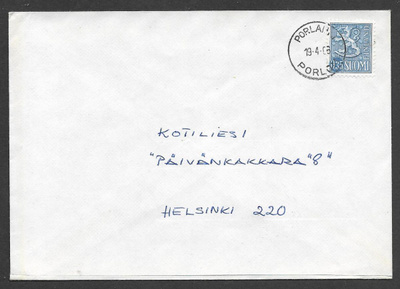 Postilähetys - Yl.m. 0,35 (LAPE 613) Porlammi 19.4.1966