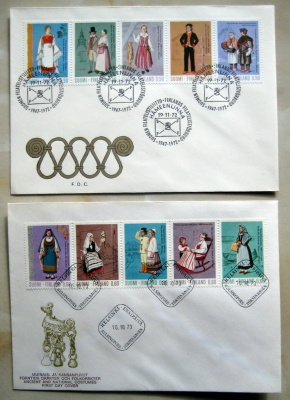 FDC-Kansallispuvut 1972-1973 Lape hinta yht.35,00e (104)