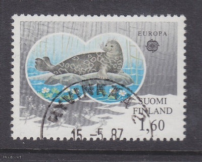 1986 Europa cept 1,6 mk loistoleimaisena