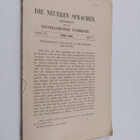 Wilhelm Vietor : Die Neueren Sprachen - zeitschrift fur d... - pikkukuva 1