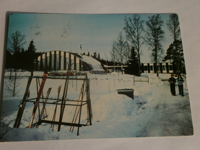 Kisakallion urheiluopisto, kulkenut + leima Kisakallio 1991