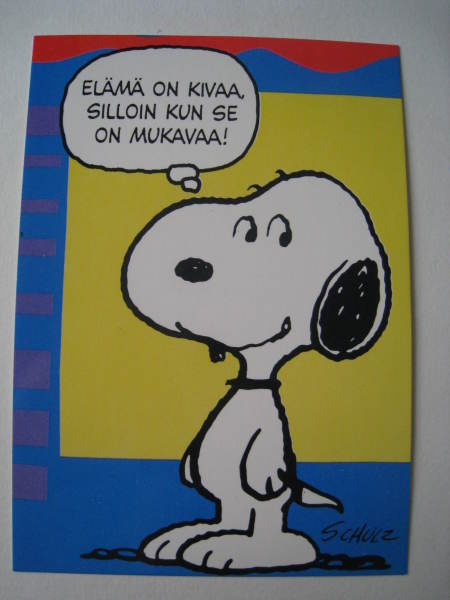 Ressu  Snoopy  Elämä on kivaa - pk kulkematon
