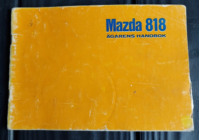 MAZDA 818 käsikirja