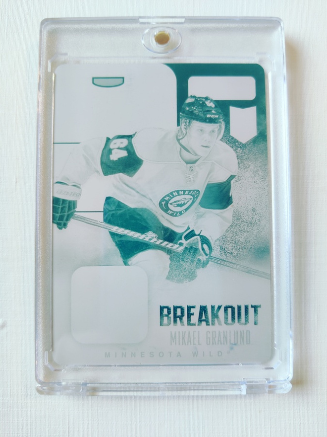 Mikael Granlund 13-14 Panini PlayBook Rookie Cyan Plate 1/1