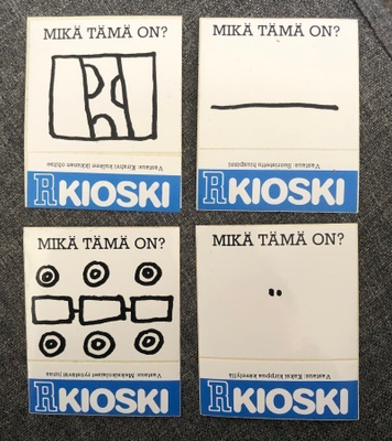 Vanhat R-kioskin tarrat Mikä tämä on? 4 erilaista