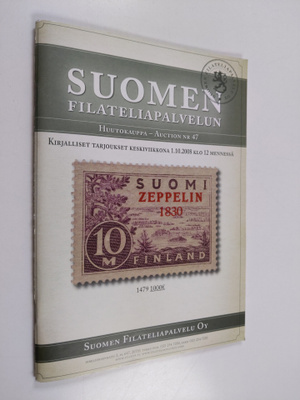 Suomen filateliapalvelun huutokauppa - auction nr 47