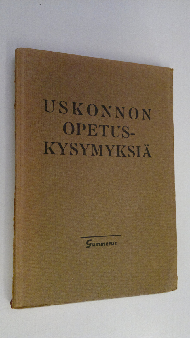 Aarne (toim.) Auvinen : Uskonnon opetuskysymyksiä : Suome...