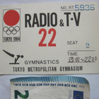 VANHA Pääsylippu Tokyo Olympia 1964 Lehdistö Voimistelu - pikkukuva 1