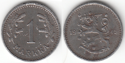 1 mk 1945, virheellinen