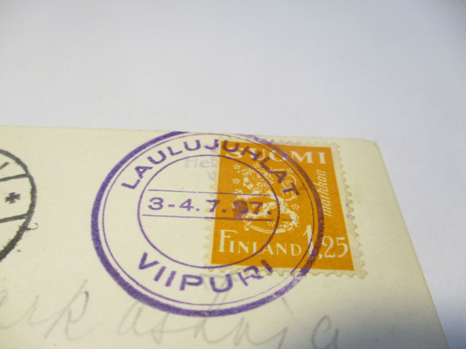 1937 Viipuri Laulujuhlat kortilla