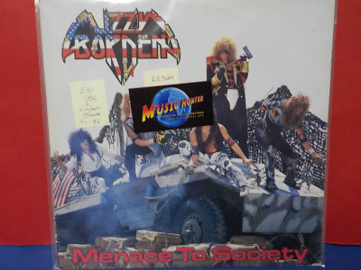 LIZZY BORDEN - MENANCE TO SOCIETY EU -86 EX/EX LP