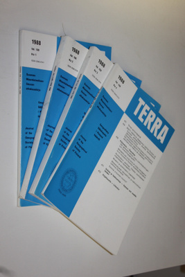 Terra 1988 n:o 1-4 (vol 100) : Suomen maantieteellisen se...