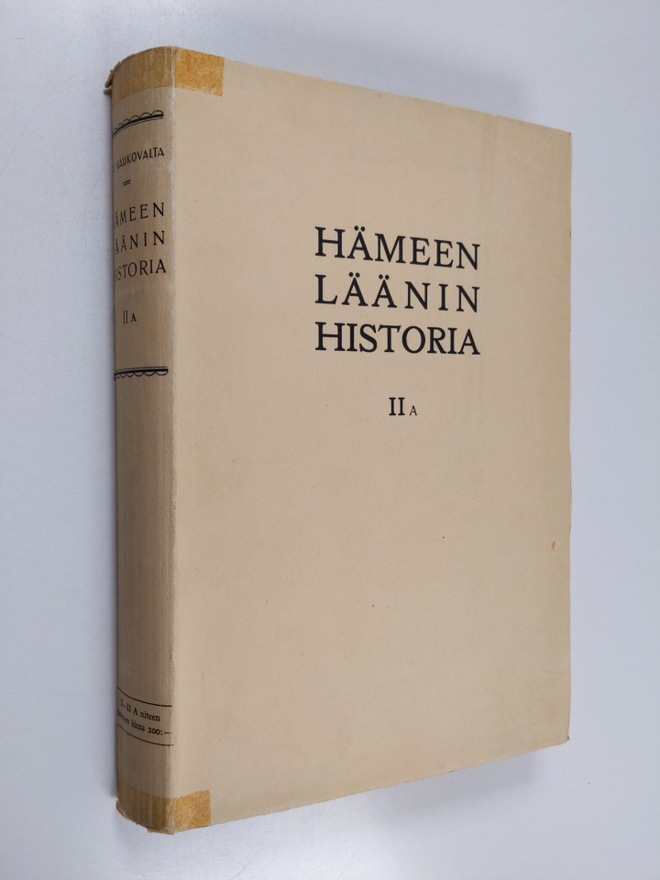 K. V. Kaukovalta : Hämeen läänin historia 2A