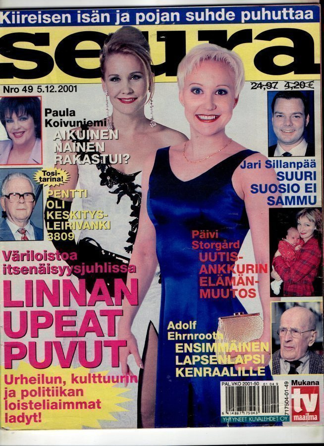 Seura n:o 49 2001 Linnan pukuloistoa. Jari. Nuori Erkko.