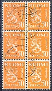 1930 50p keltainen leijona 6-ryhmä o