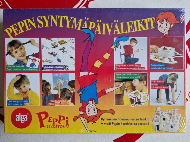 Peppi Pitkätossu syntymäpäivä leikit.Uusi