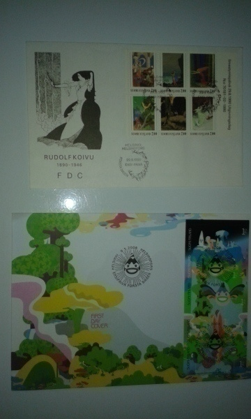 FDC (ensipäiväkuori) 2kpl; Rudolf Koivu/1990 ja 9.5.2008