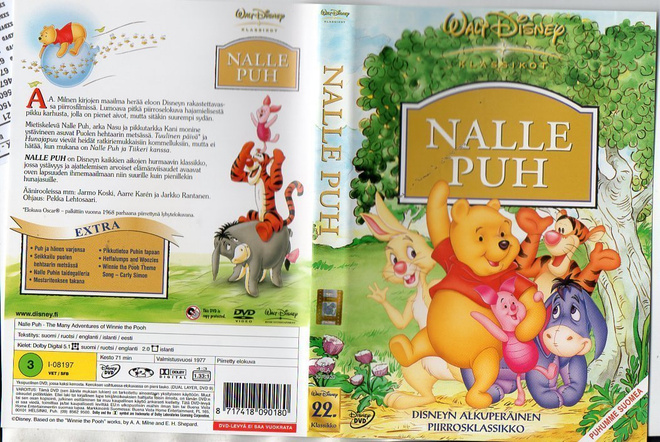 Nalle Puh	(26 767)	k	-FI-	DVD	suomik.			1977	disney 22. klas