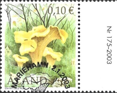 Åland 2003  Sieniä 0,10 €  välilöpari numero EPL LaPe 214