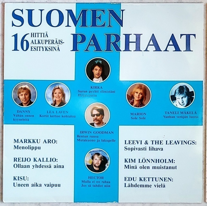 SUOMEN PARHAAT – kokoelma-LP 1989 - Irwin, Leevi, Danny ym.