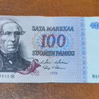 100 markkaa v. 1976 N-tähti, vain 120 000 kpl - pikkukuva 1