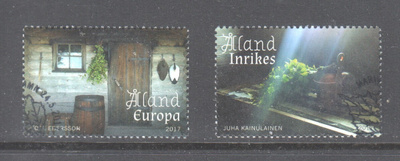 Åland 2017 Saunablokin merkit  ep. leimattuna.