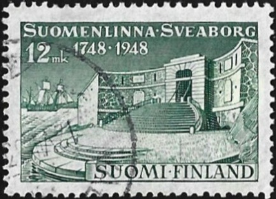1948 Suomenlinna 200 vuotta leimattu LaPe 358