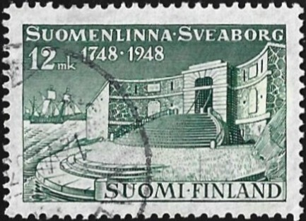 1948 Suomenlinna 200 vuotta leimattu LaPe 358