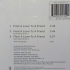 PAUL MCCARTNEY - FROM A LOVER TO A FRIEND CDS - pikkukuva 2