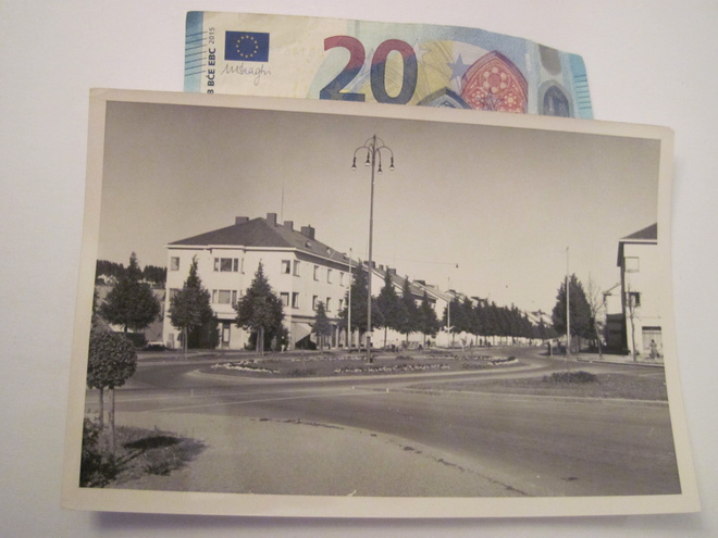 Postikortin Alkup. Valokuva Mikä Paikkakunta? 1950-l